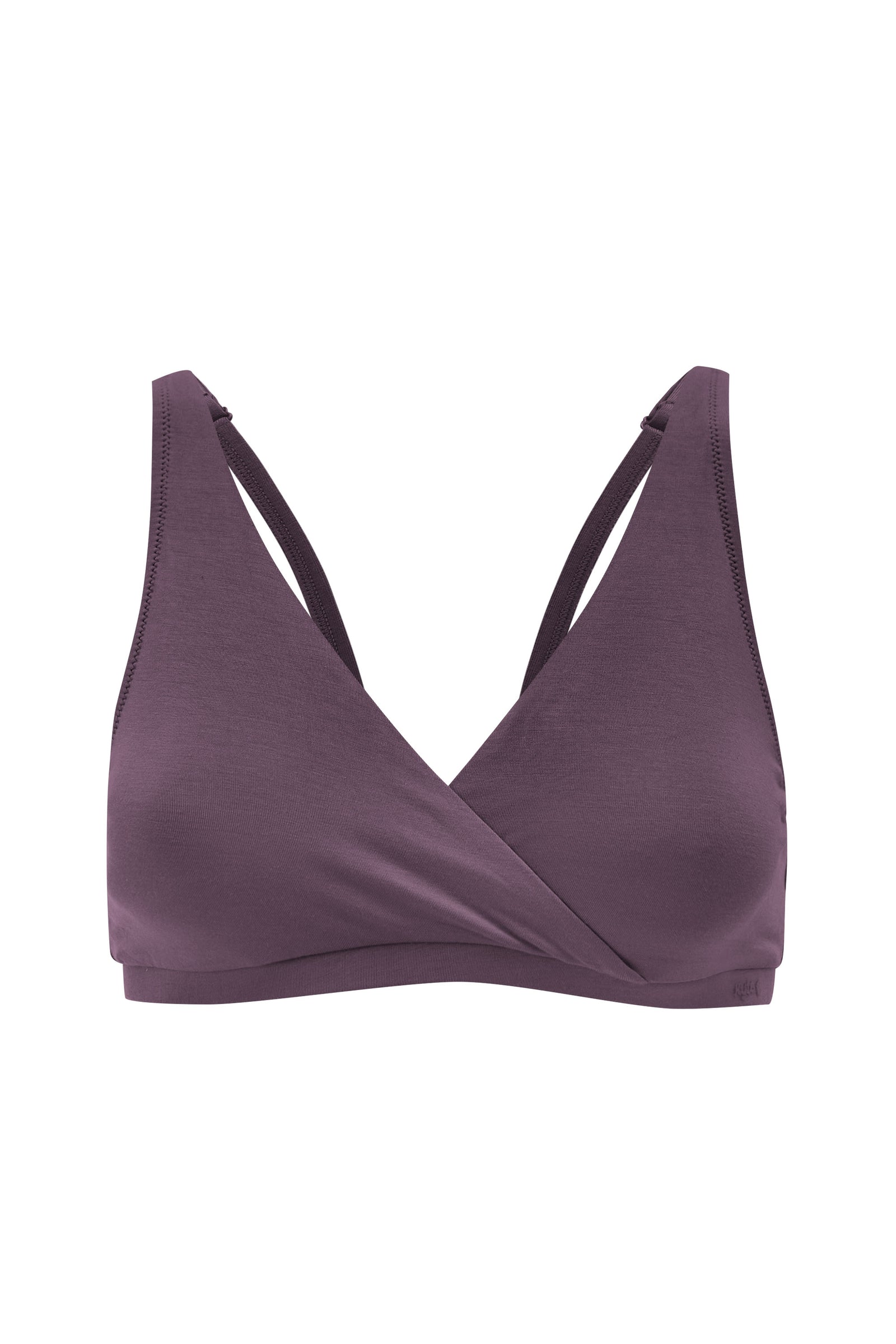 Women's Cross Front Bralette in Currant - Image 2