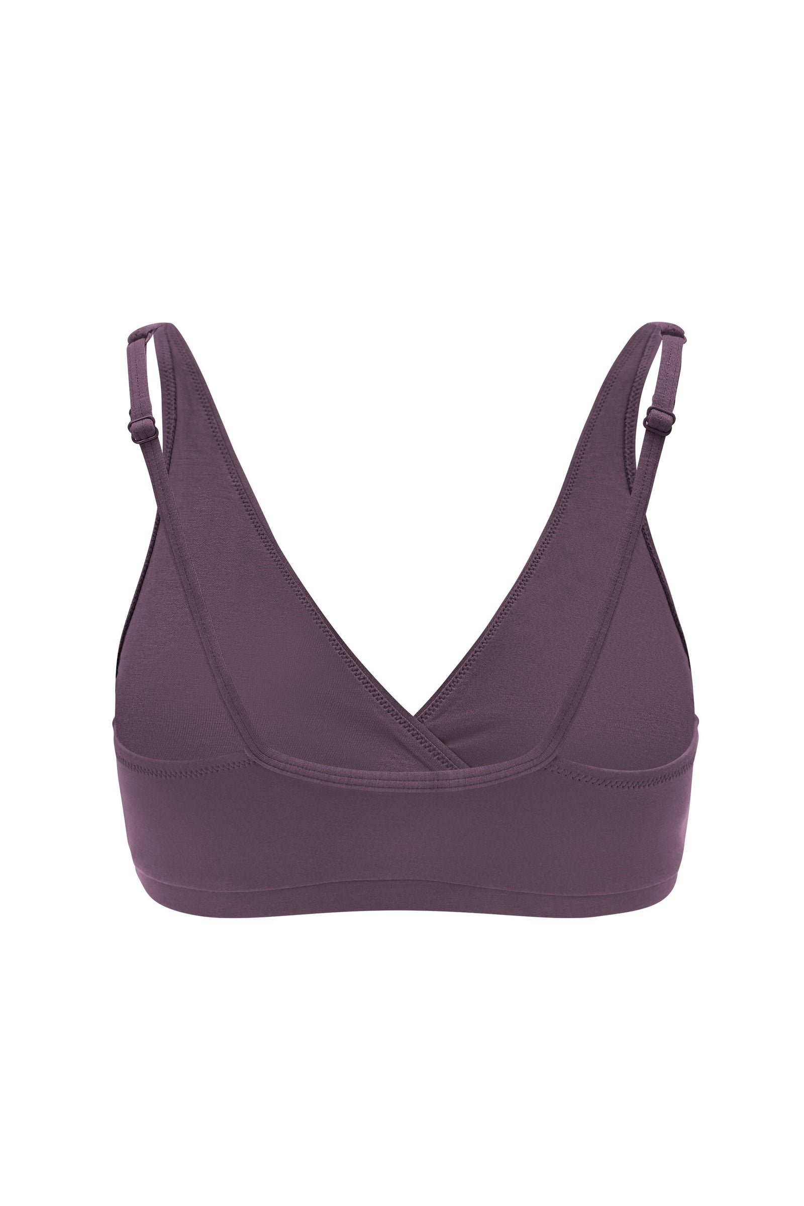 Women's Cross Front Bralette in Currant - Image 3