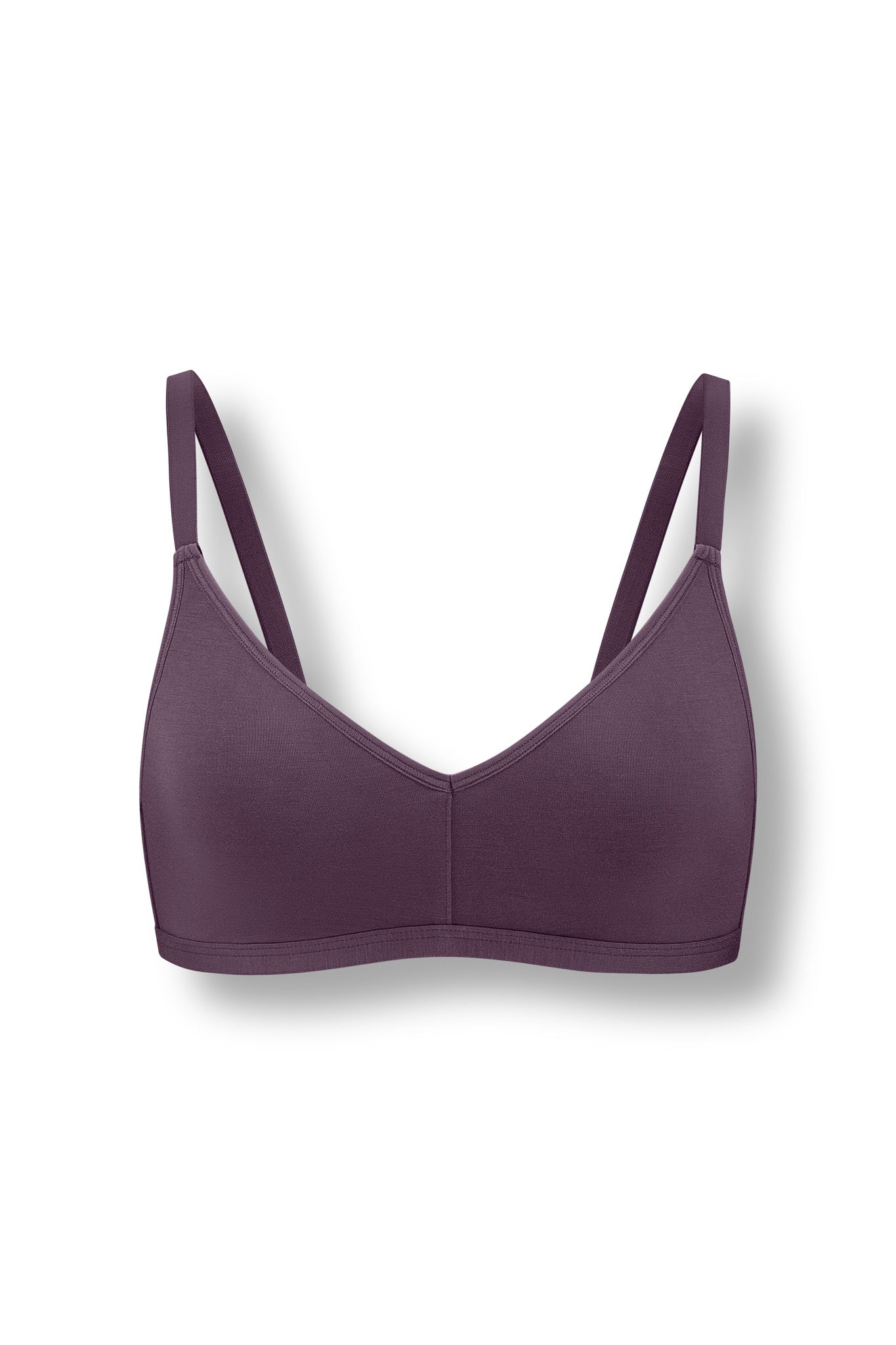 Women's V-Neck Bra in Currant - Image 3