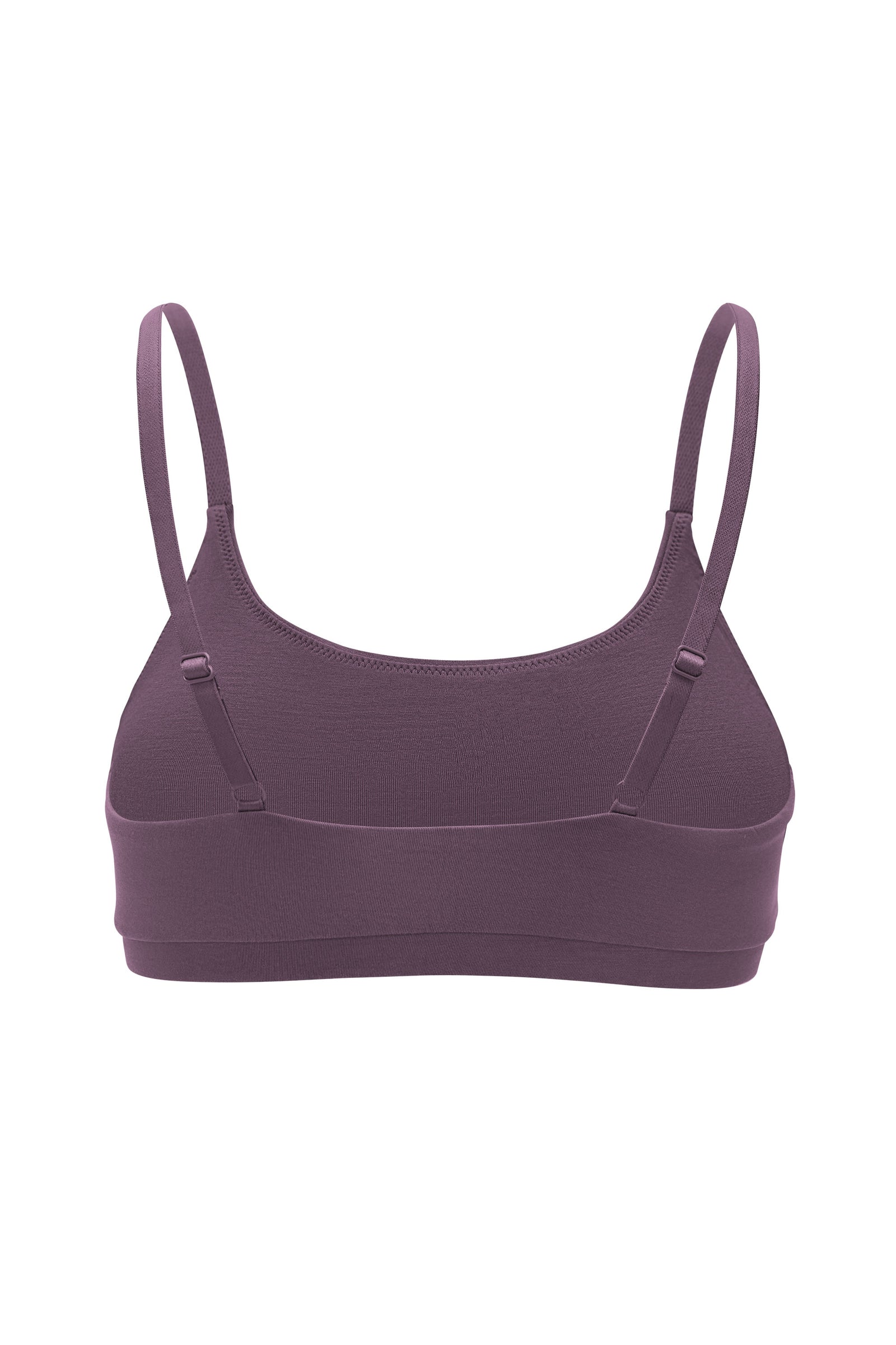 Women's Scoop Neck Bralette in Currant - Image 4