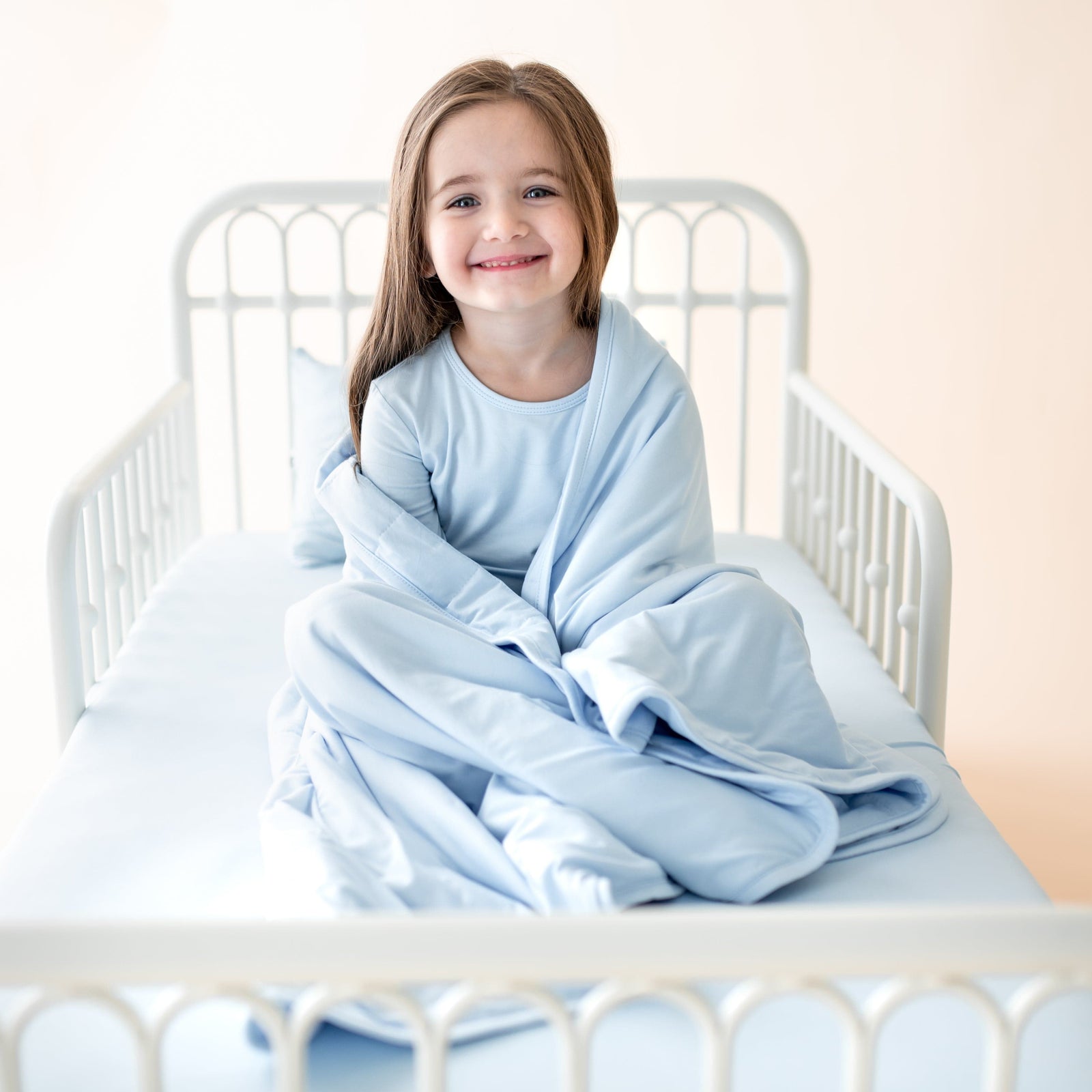 Long Sleeve Pajamas in Breeze - Image 5
