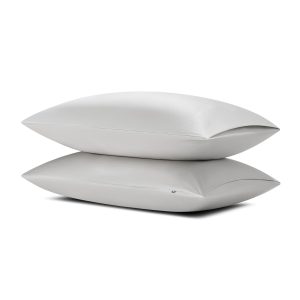 Bamboo Sateen Pillowcase Set in Dove Gray