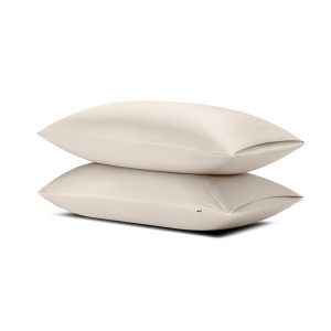 Bamboo Sateen Pillowcase Set in Sand Stone