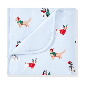 Baby Blanket in Holiday Pups 1.0