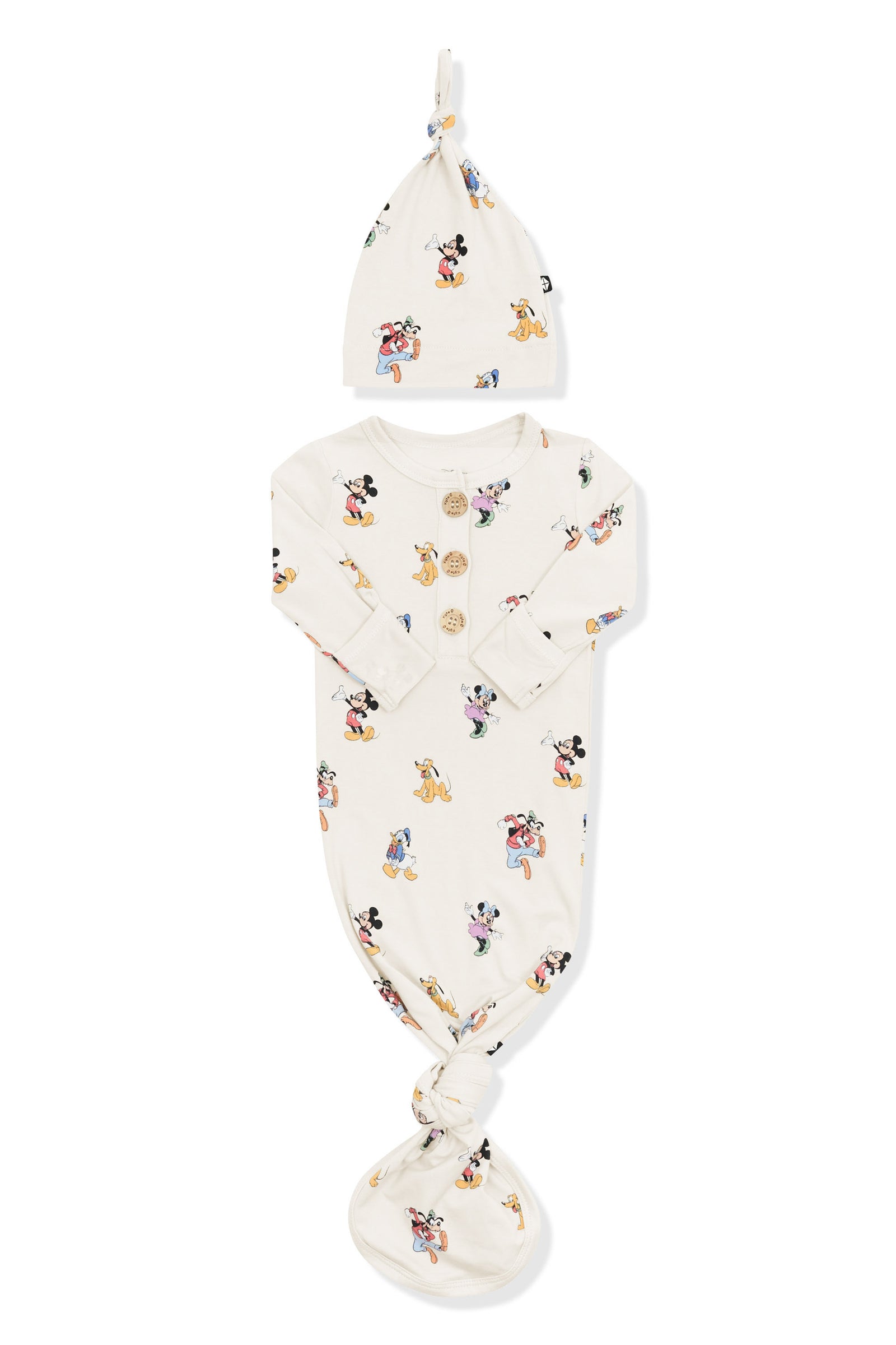 Knotted Day Gown with Hat Set in Mickey Mouse and Friends - Image 3