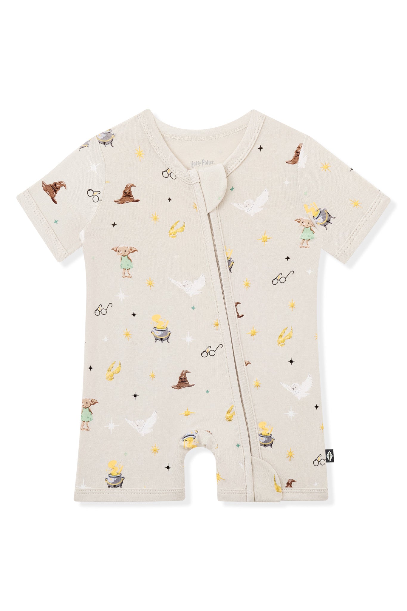 Zipper Shortall Romper in Starry Icon - Image 2
