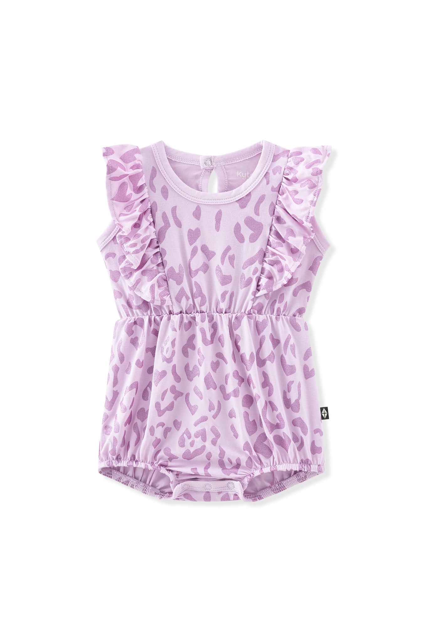 Bubble Romper in Thistle Leopard - Image 2
