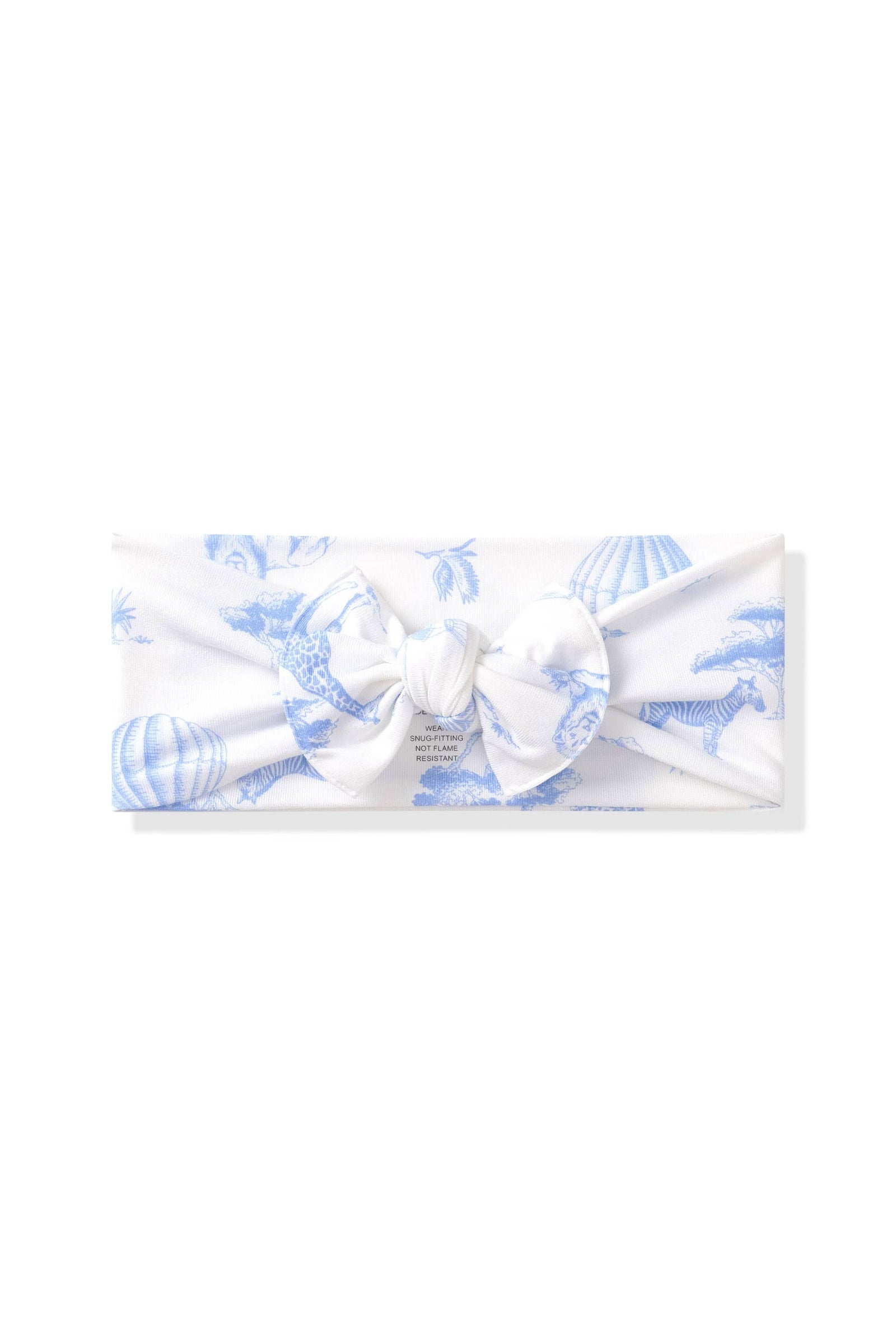 Knotted Bow Headband in Toile Safari - Image 2
