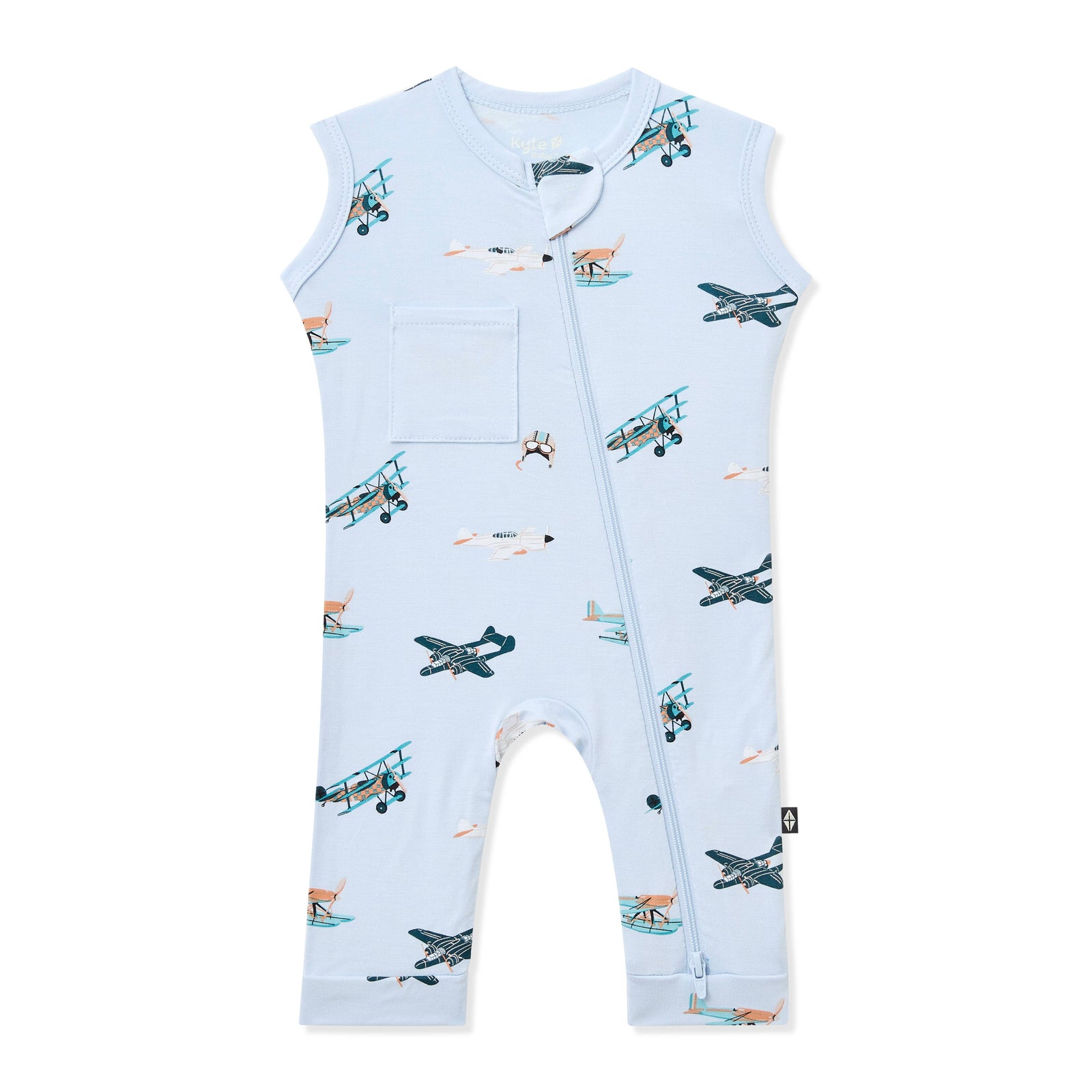 Zippered Sleeveless Romper in Take Off - Image 2