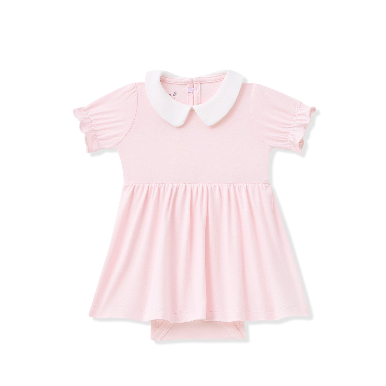 Peter Pan Collar Bodysuit Dress in Sakura - Image 2