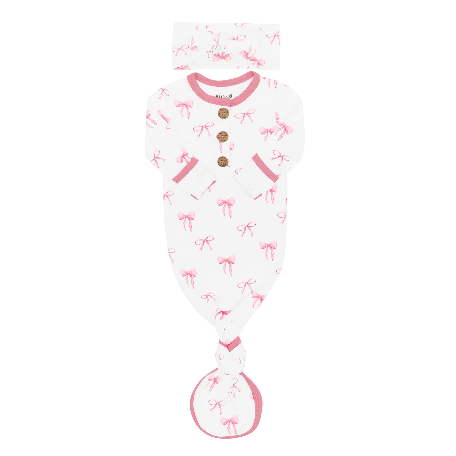 Knotted Day Gown with Bow Set in Bow - Image 4