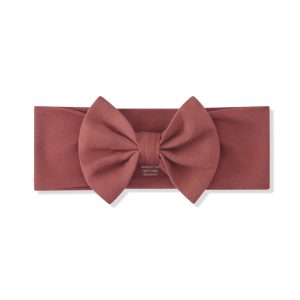 Bow Headband in Ember