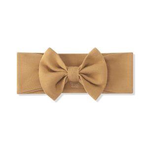 Bow Headband in Ochre
