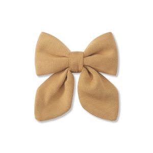 Medium Alligator Clip Bow in Ochre
