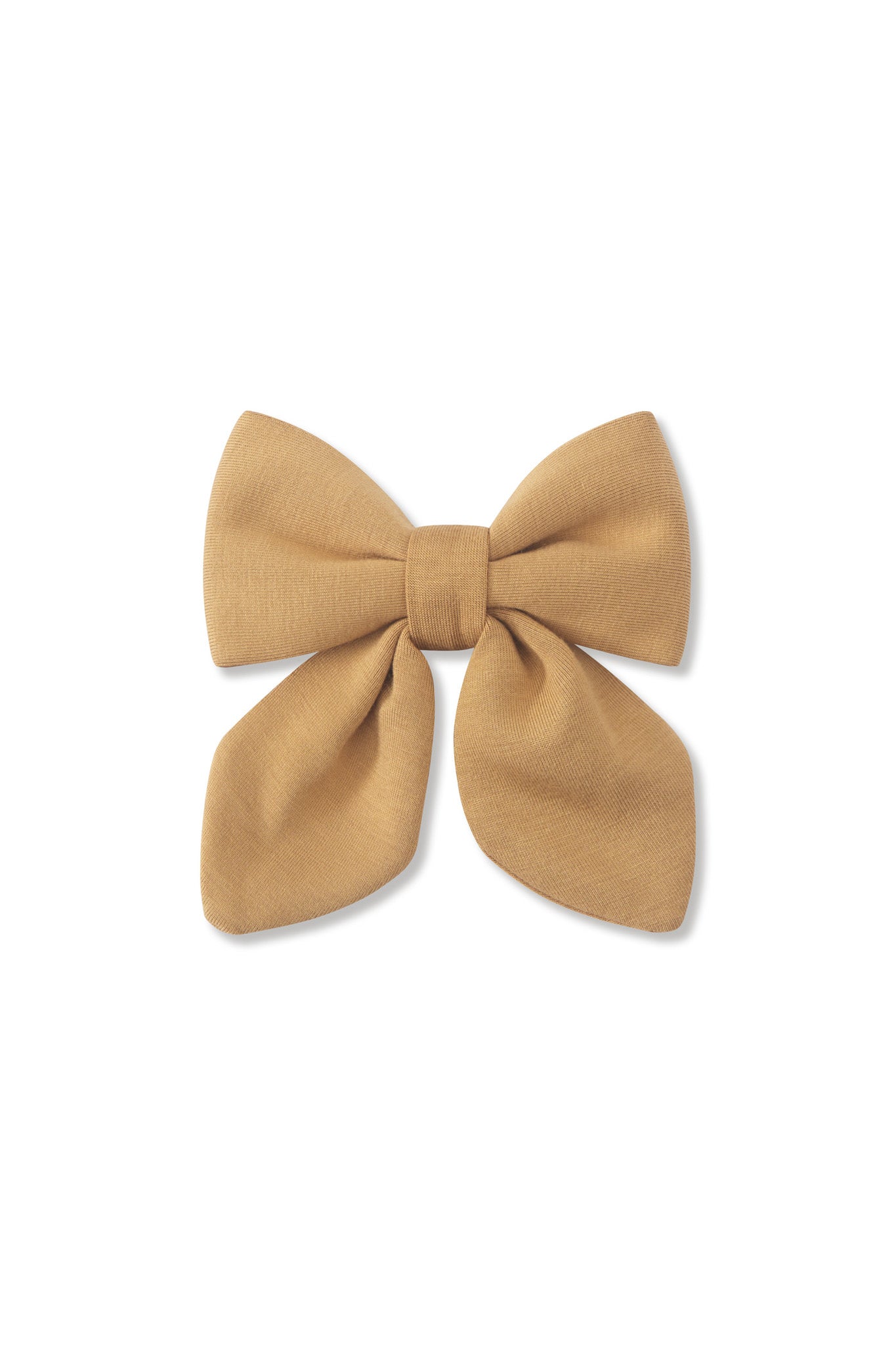 Medium Alligator Clip Bow in Ochre