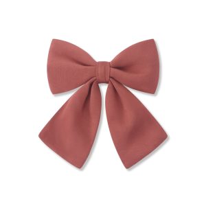 Large Alligator Clip Bow in Ember