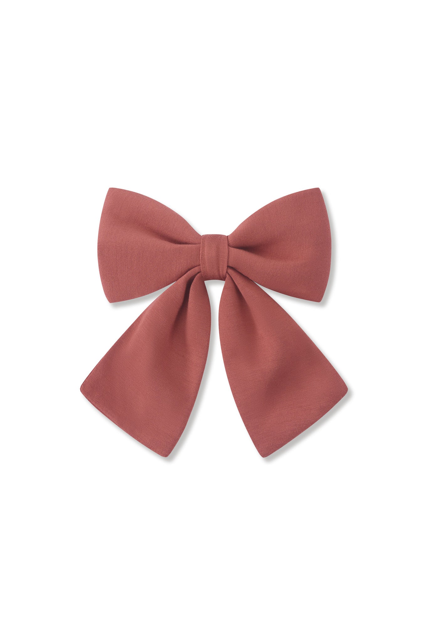 Large Alligator Clip Bow in Ember