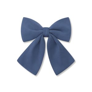 Large Alligator Clip Bow in Oxford