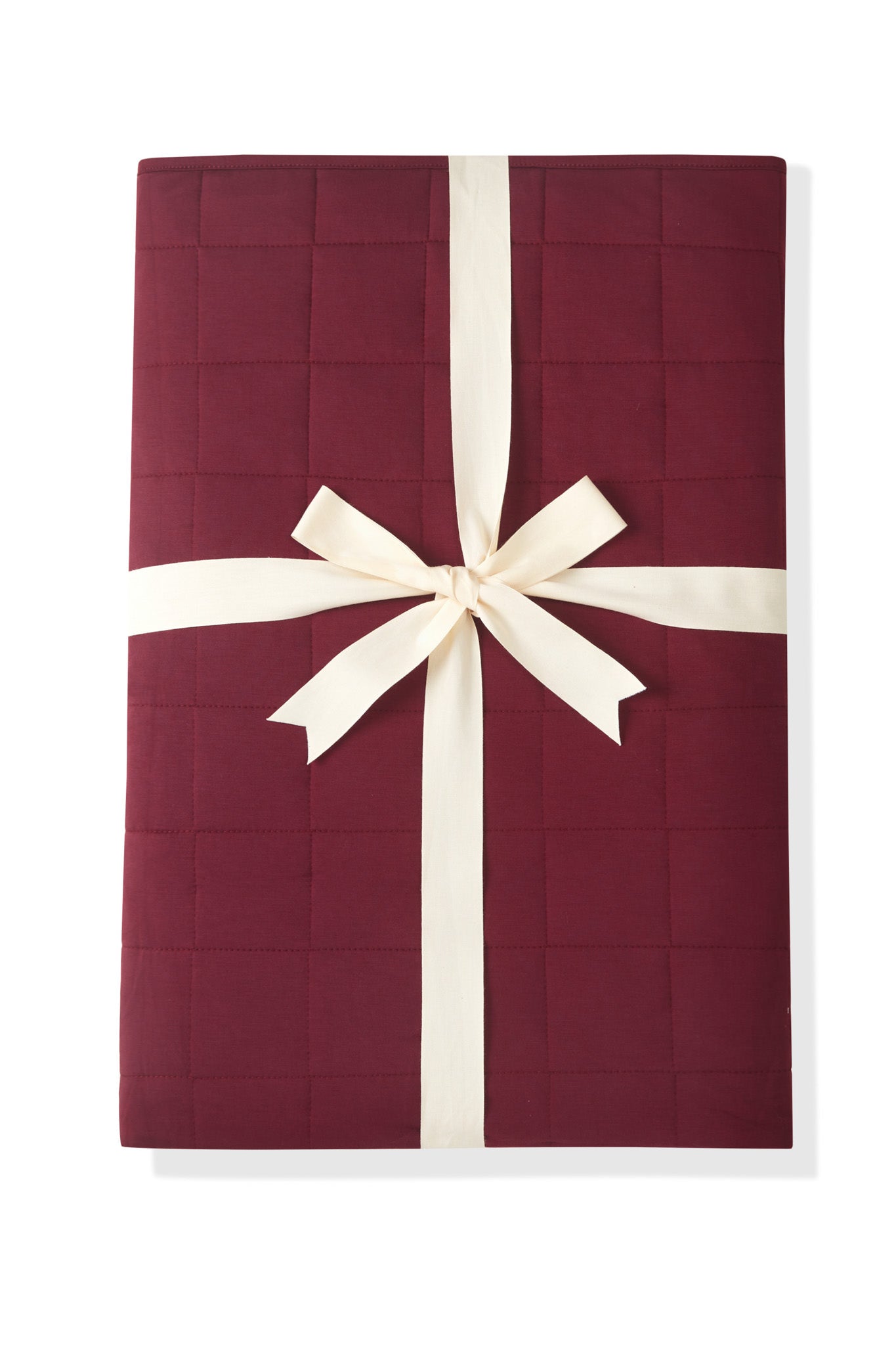 Adult Quilted Blanket in Burgundy 2.5 - Image 2