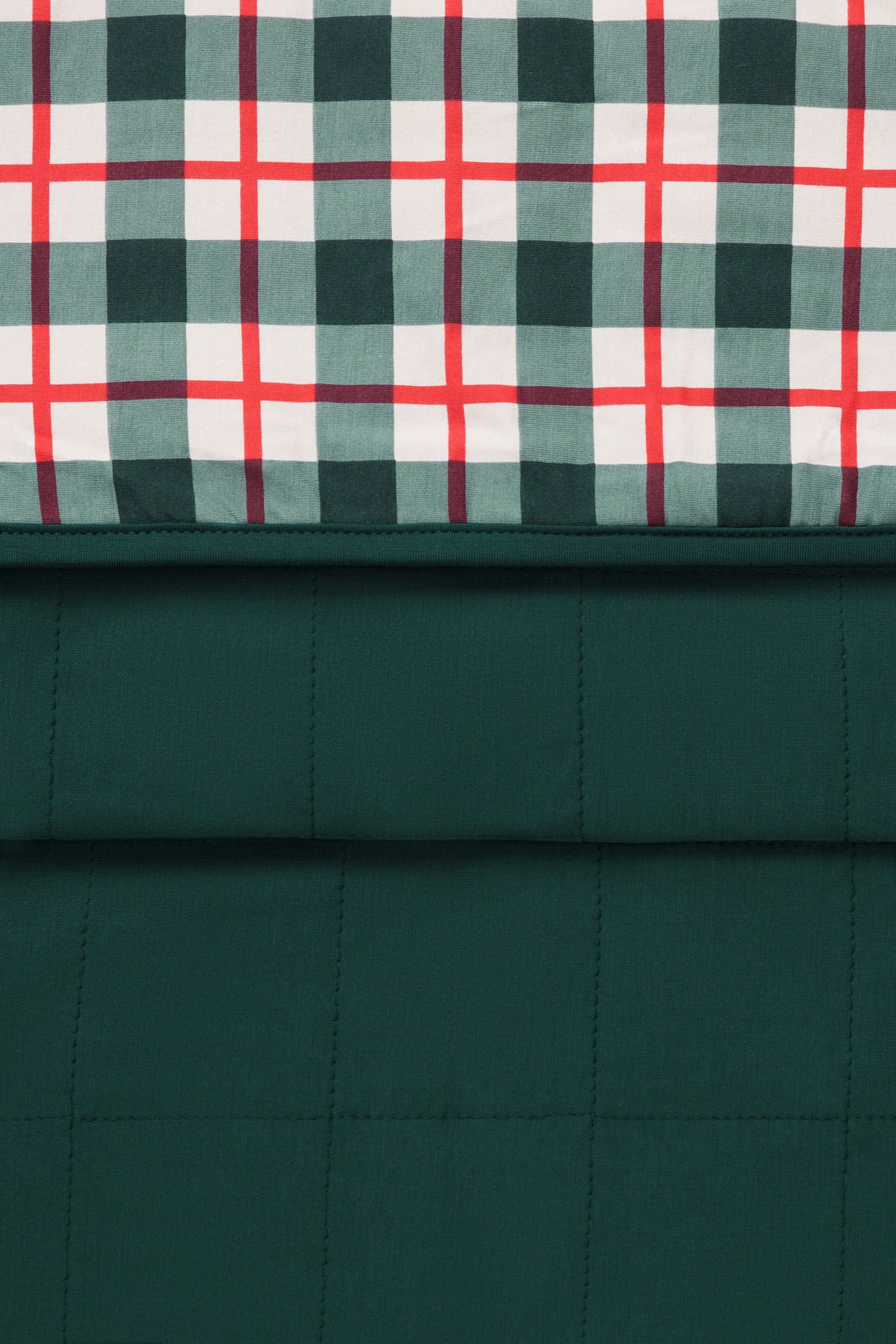 Adult Quilted Blanket in Holiday Plaid 2.5 - Image 2
