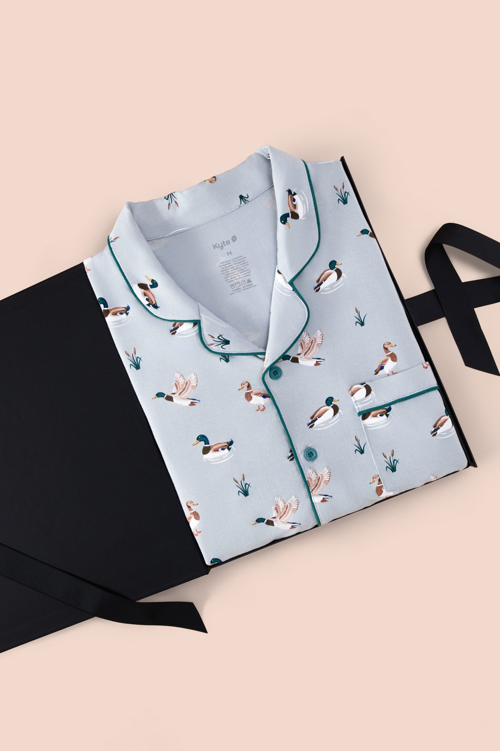 Men's Long Sleeve Pajama Set in Mallard Duck - Image 4