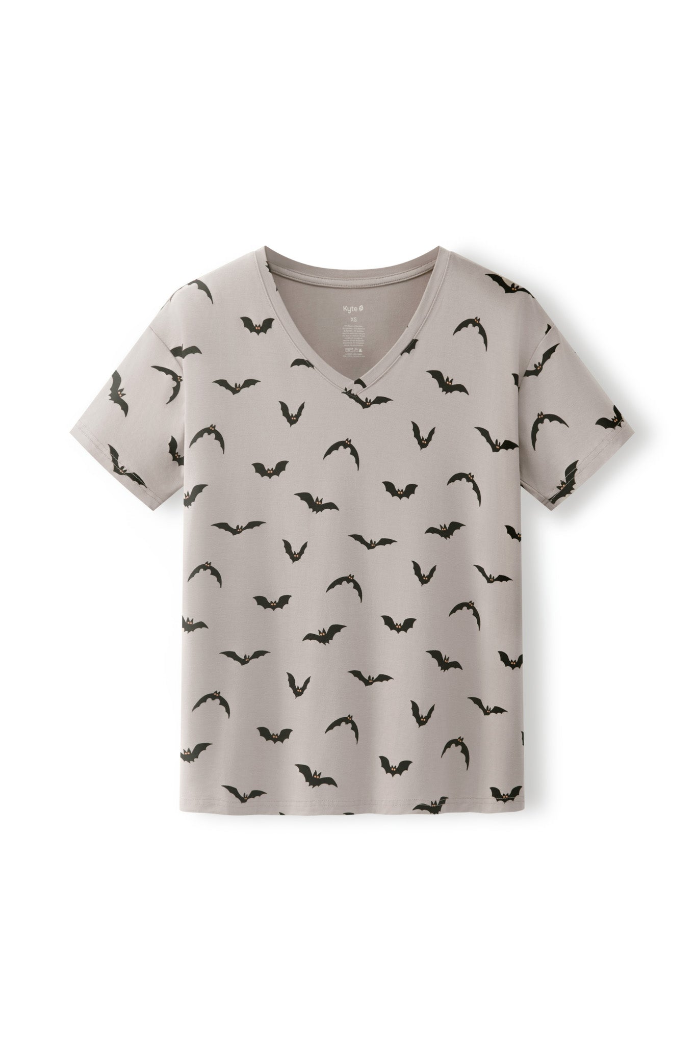 Women's Oversized V-Neck Tee in Bats - Image 5