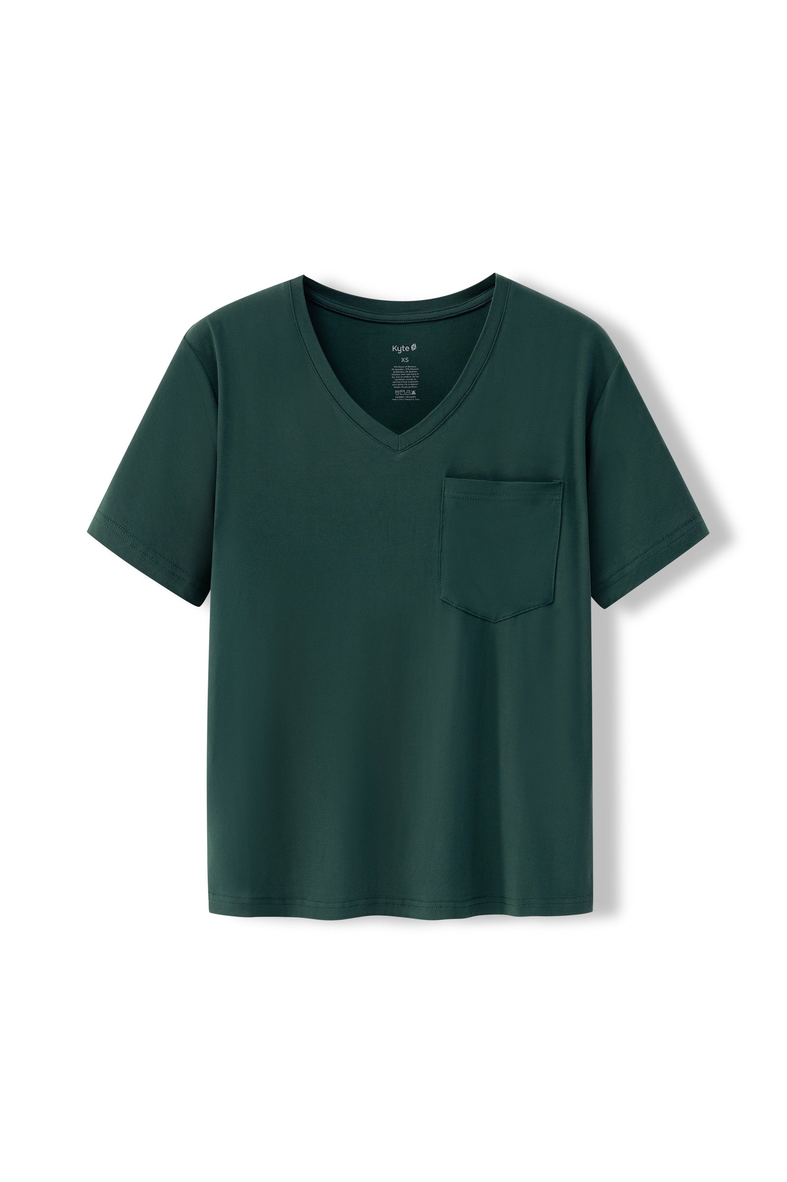 Women's Oversized V-Neck Tee in Cypress - Image 4