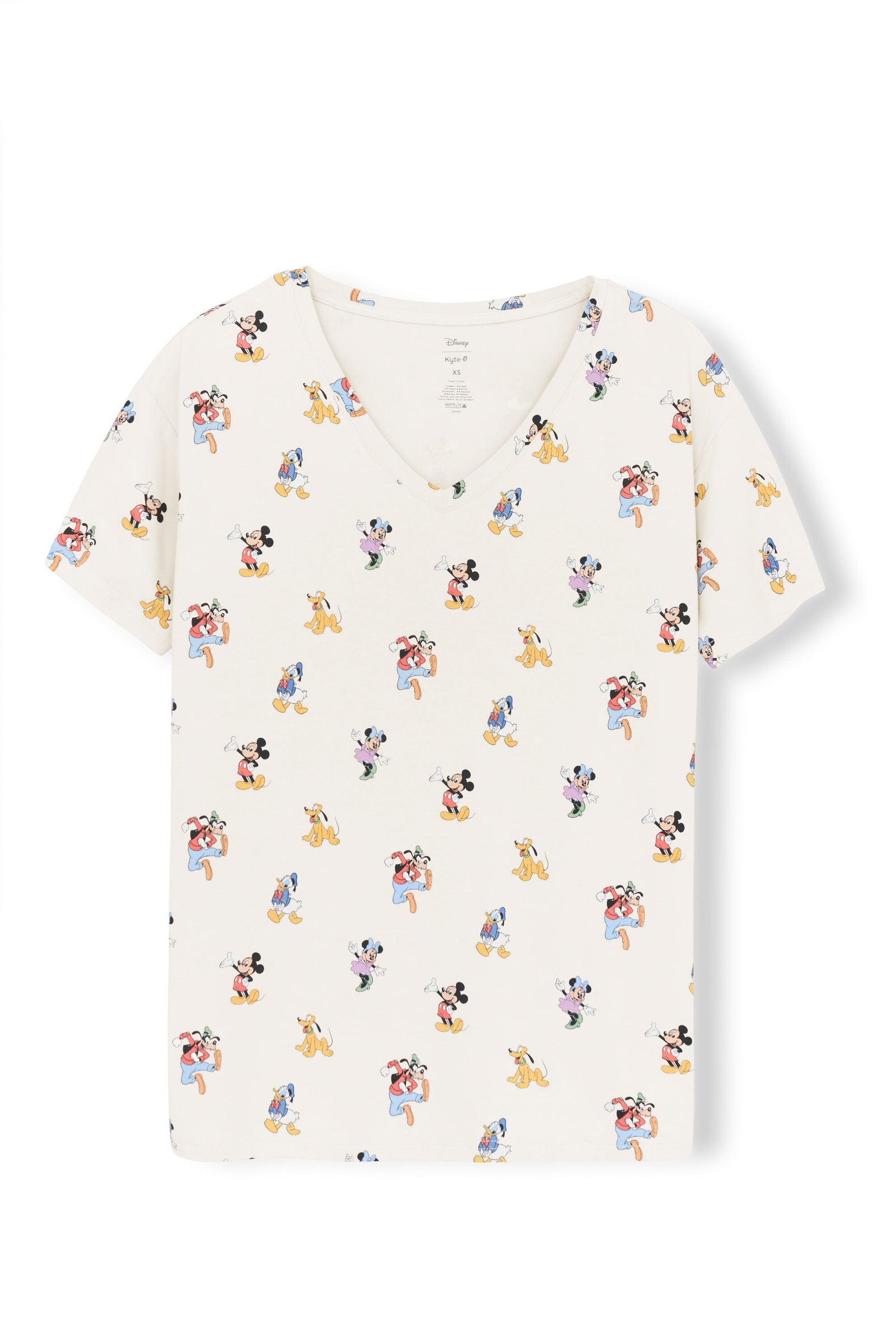 Women's Oversized V-Neck Tee in Mickey Mouse and Friends - Image 6