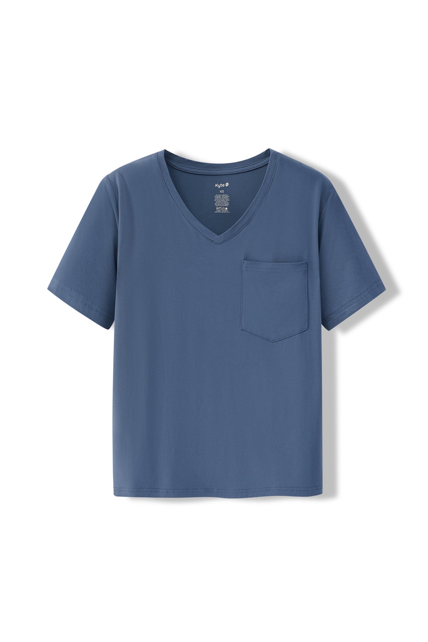 Women's Oversized V-Neck Tee in Oxford - Image 4