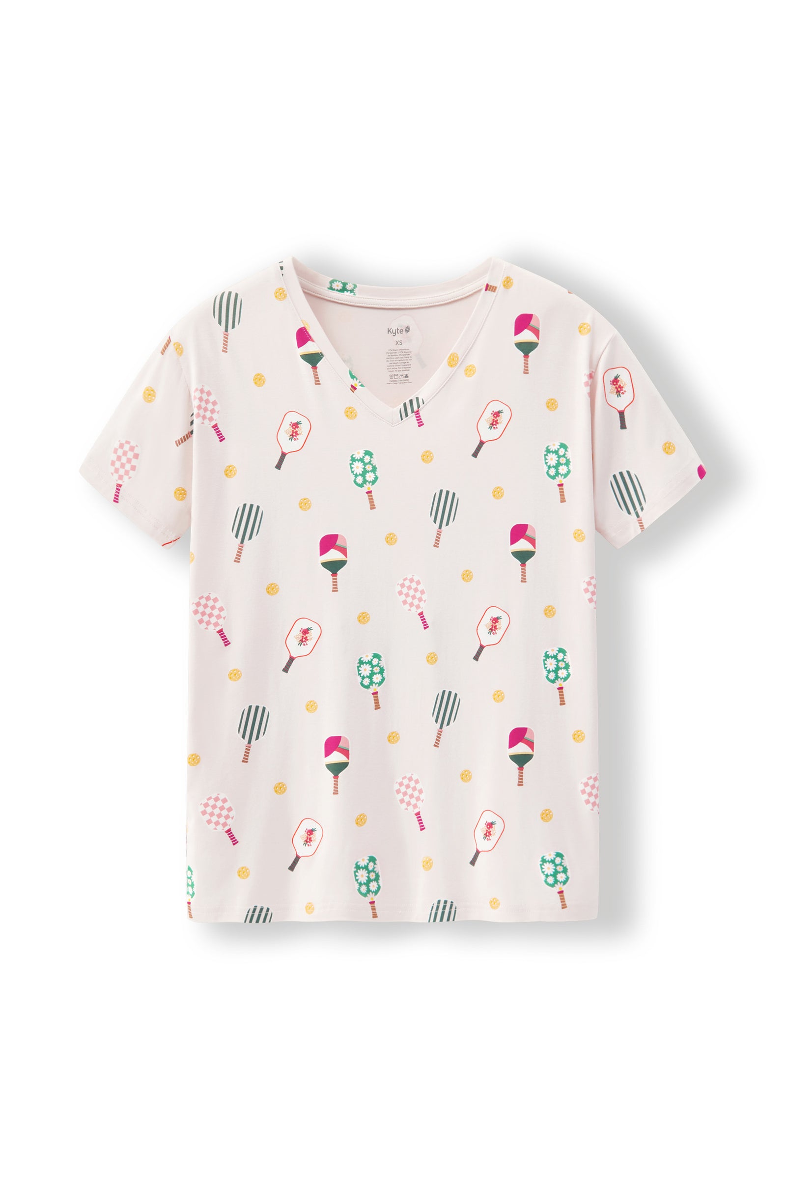 Women's Oversized V-Neck Tee in Pickleball - Image 4