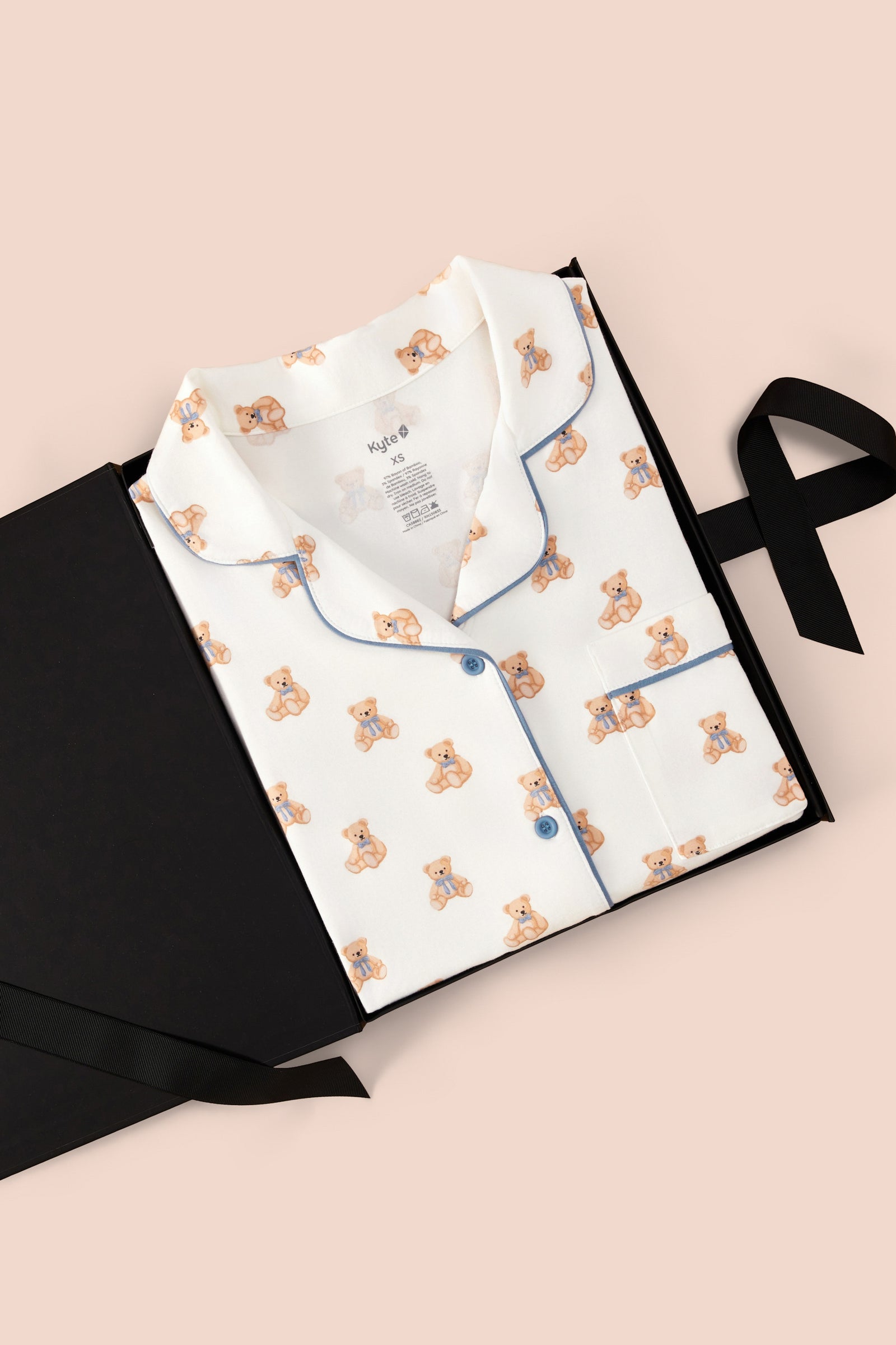 Women’s Short Sleeve Pajama Set in Teddy Bear - Image 7