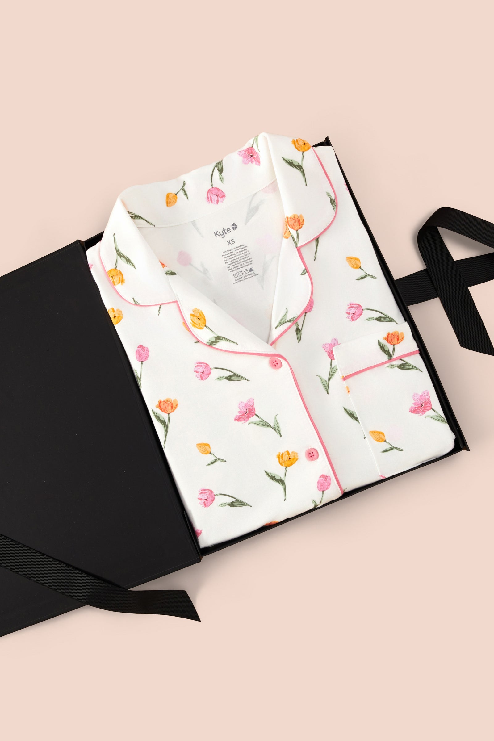Women's Short Sleeve Pajama Set in Tulip - Image 6
