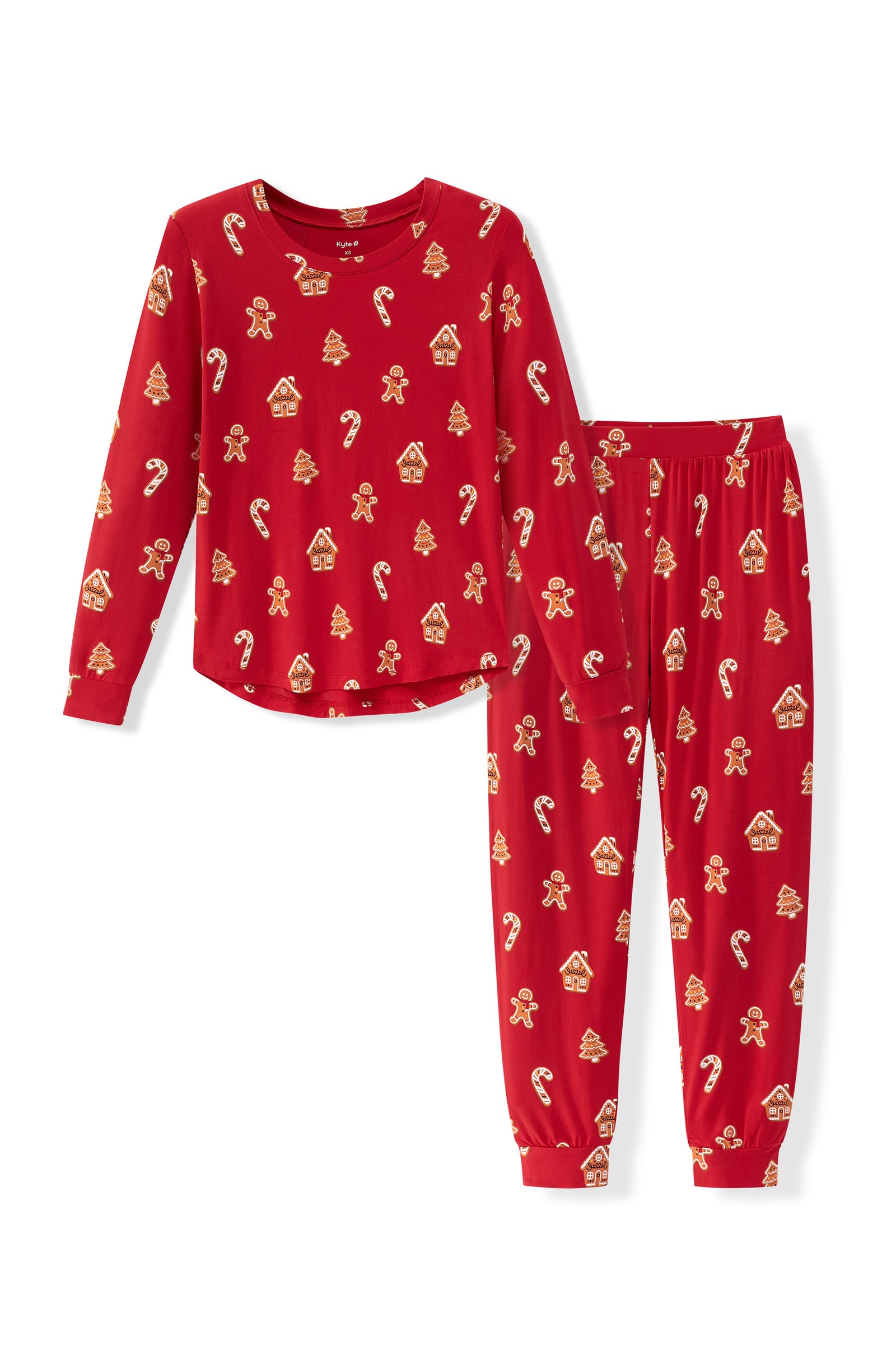 Women's Jogger Pajama Set in Gingerbread - Image 4
