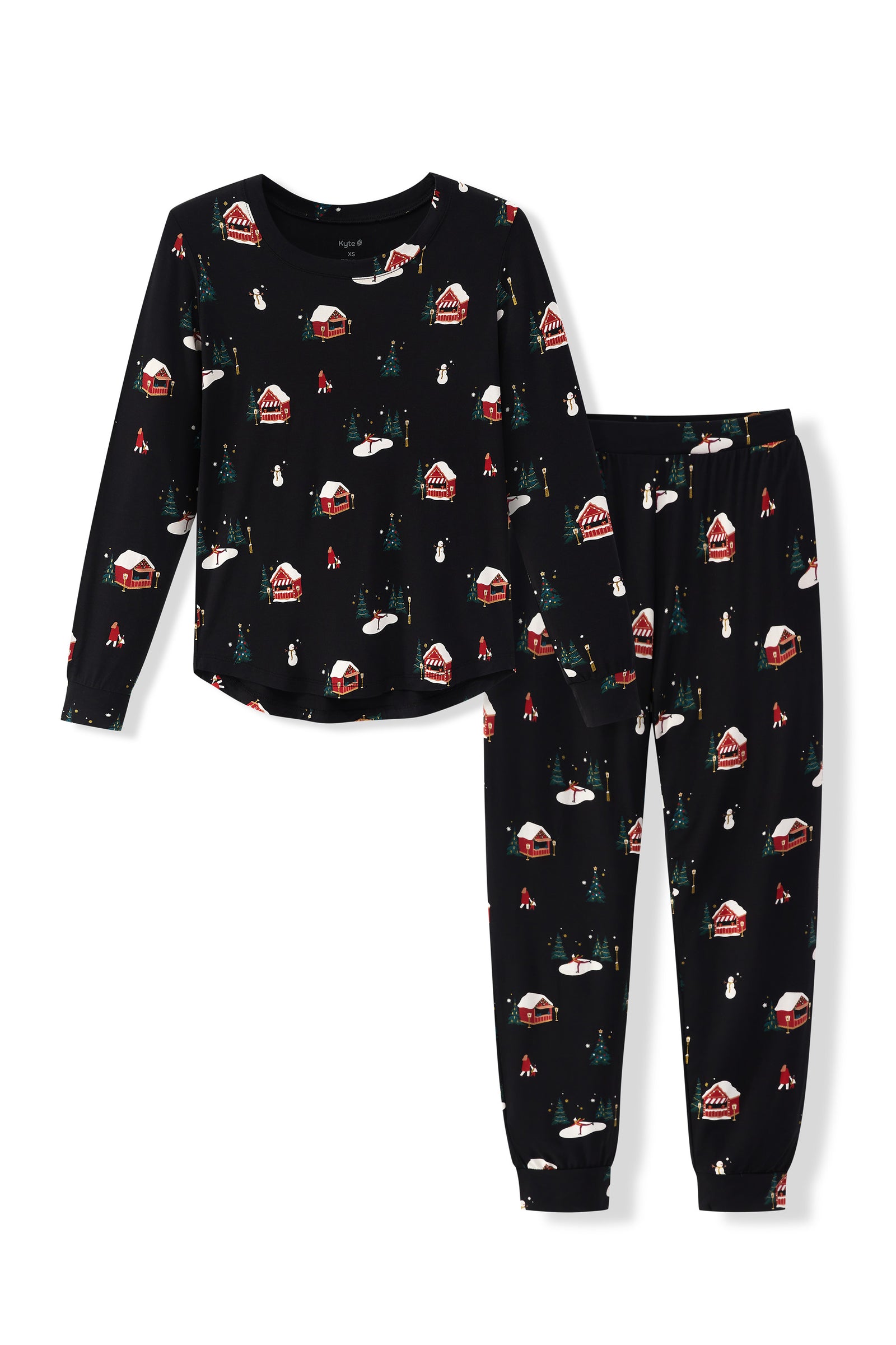Women's Jogger Pajama Set in Winter Wonderland - Image 4