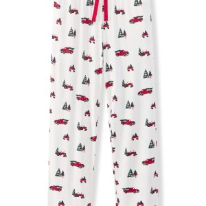 Men's Lounge Pants in Holiday Tree Farm