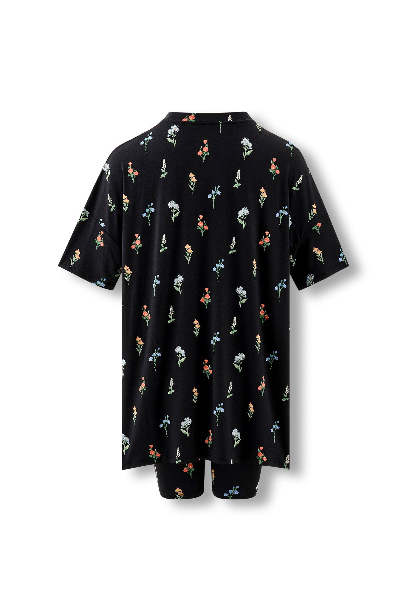 Women’s Biker Short Set in Midnight Wildflower - Image 6