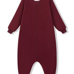 Long Sleeve Adult Sleep Bag Walker in Burgundy