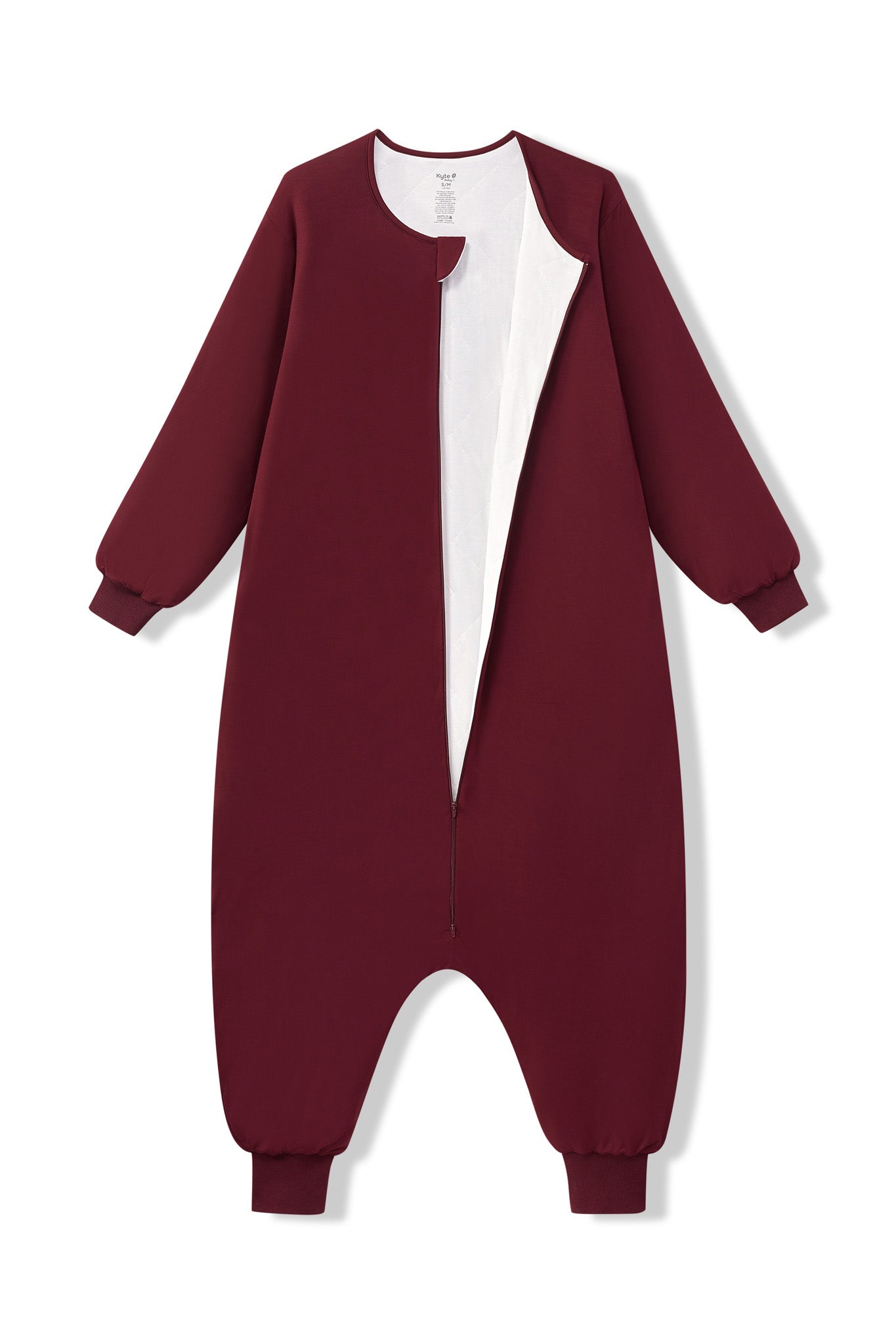 Long Sleeve Adult Sleep Bag Walker in Burgundy - Image 2