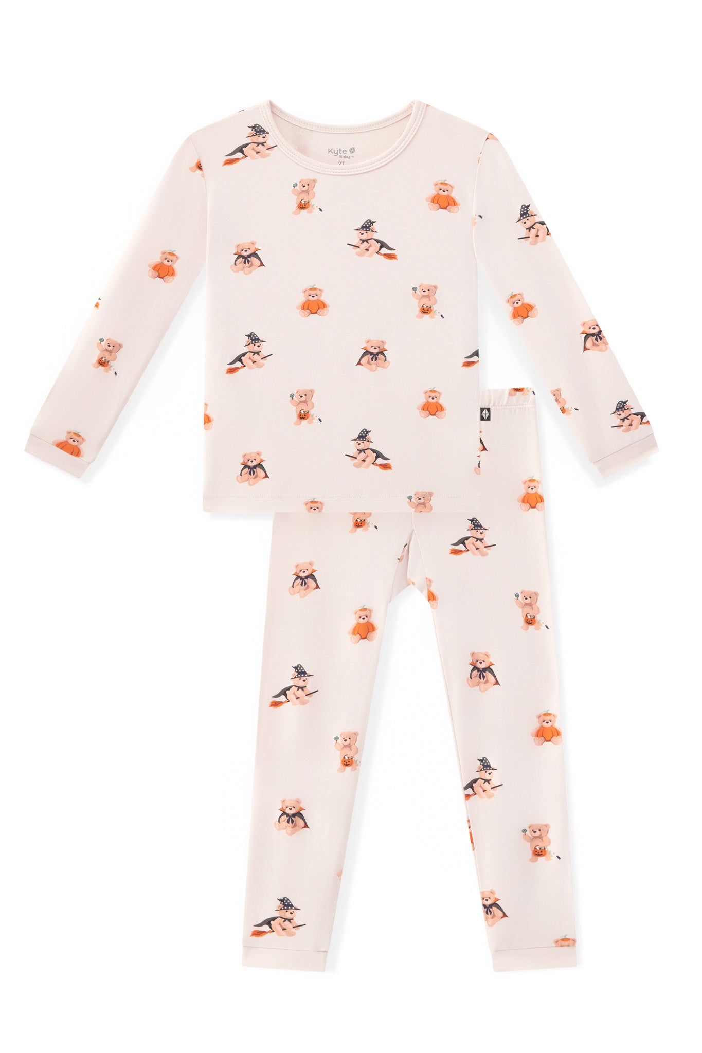 Long Sleeve Pajamas in Halloween Teddy - Image 2