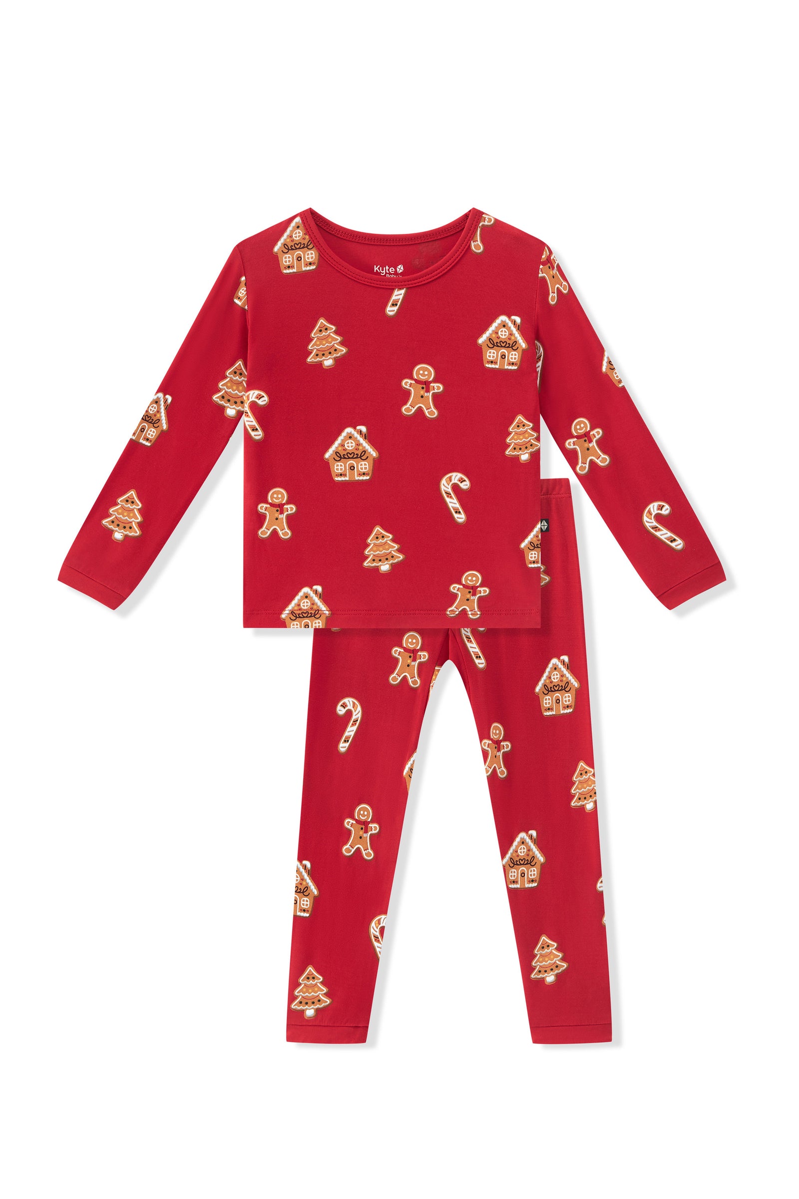 Long Sleeve Pajamas in Gingerbread - Image 2