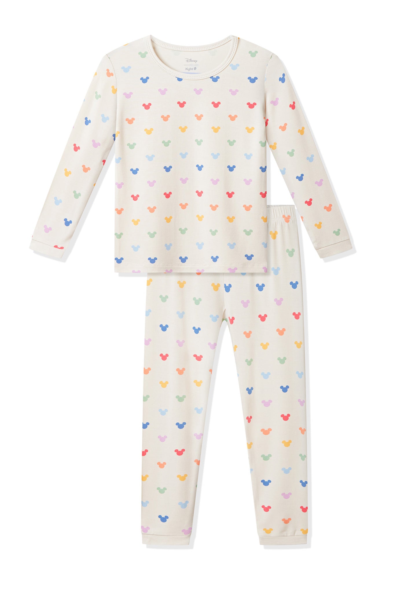 Long Sleeve Pajamas in Pastel Mickey Mouse - Image 2