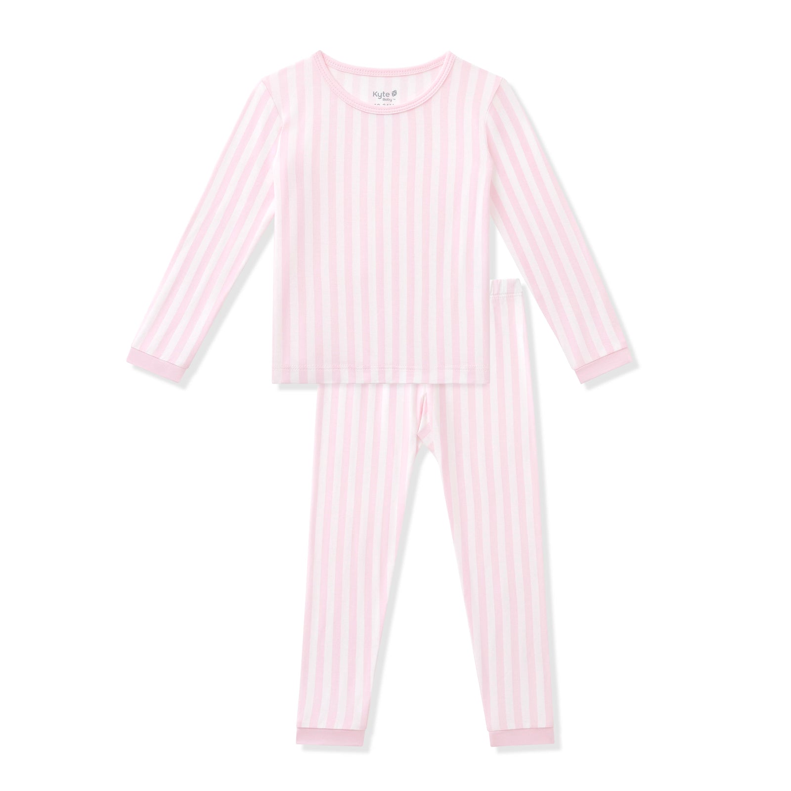 Long Sleeve Pajamas in Small Sakura Stripe - Image 2