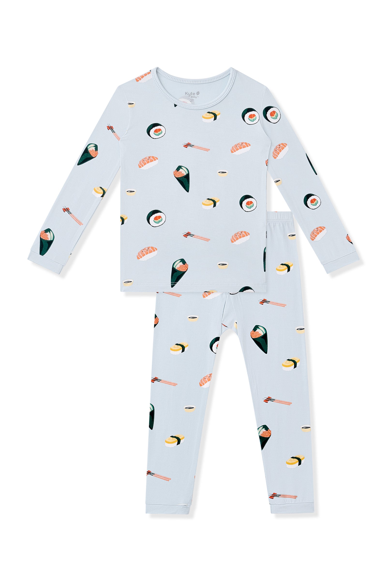Long Sleeve Pajamas in Ice Sushi - Image 2