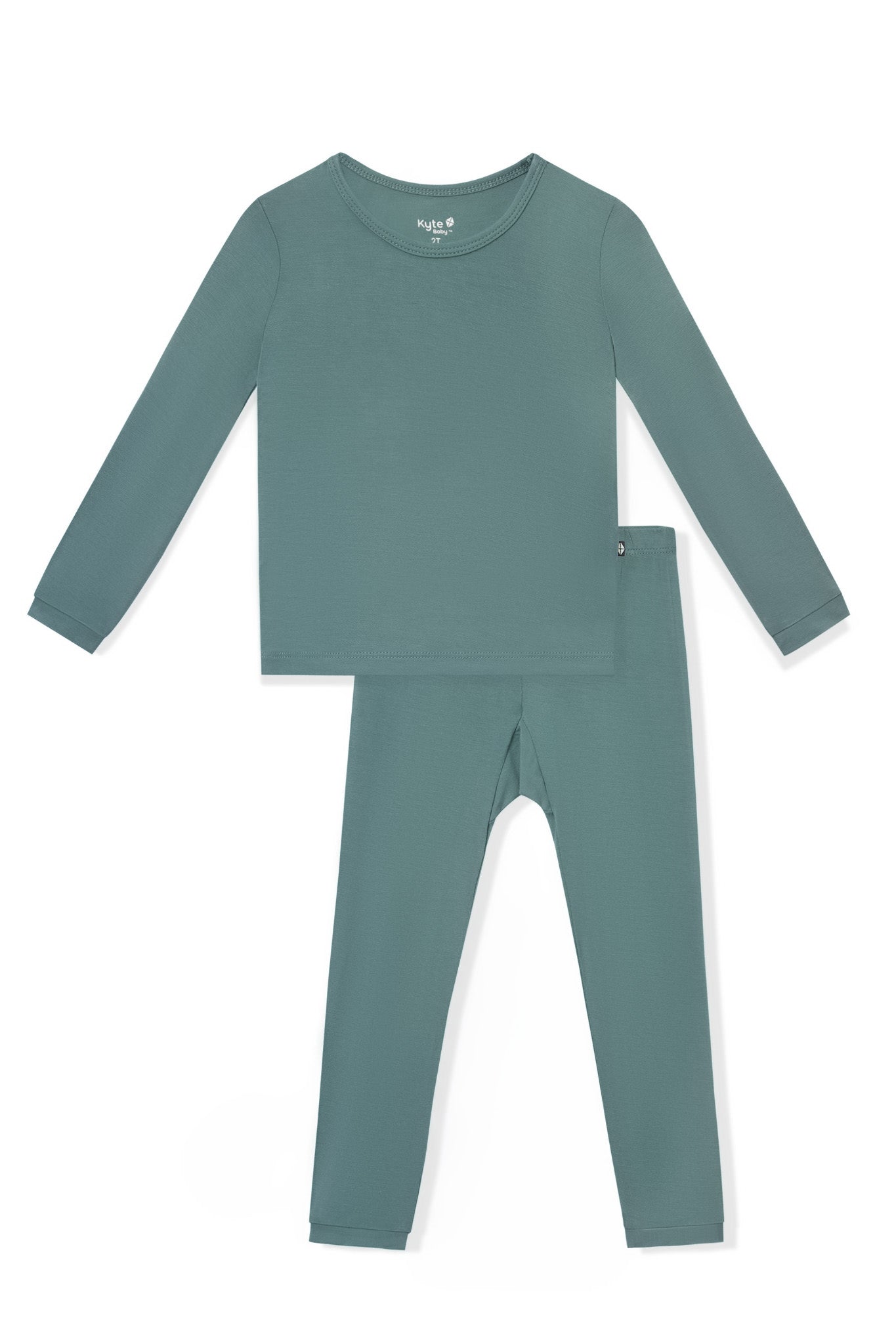 Long Sleeve Pajamas in Pine - Image 2