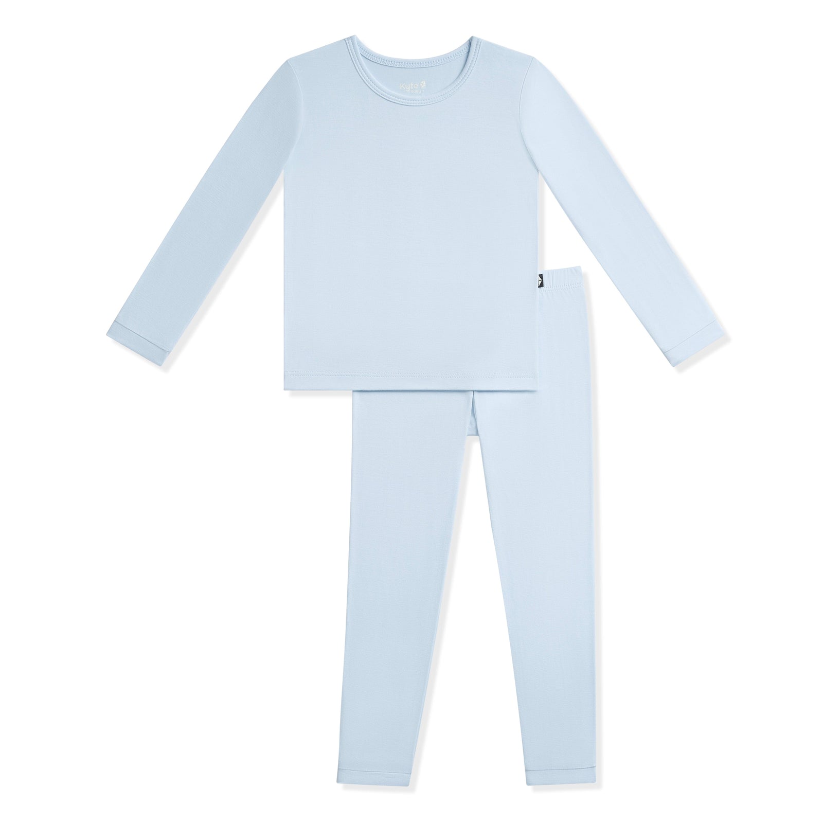 Long Sleeve Pajamas in Breeze - Image 2