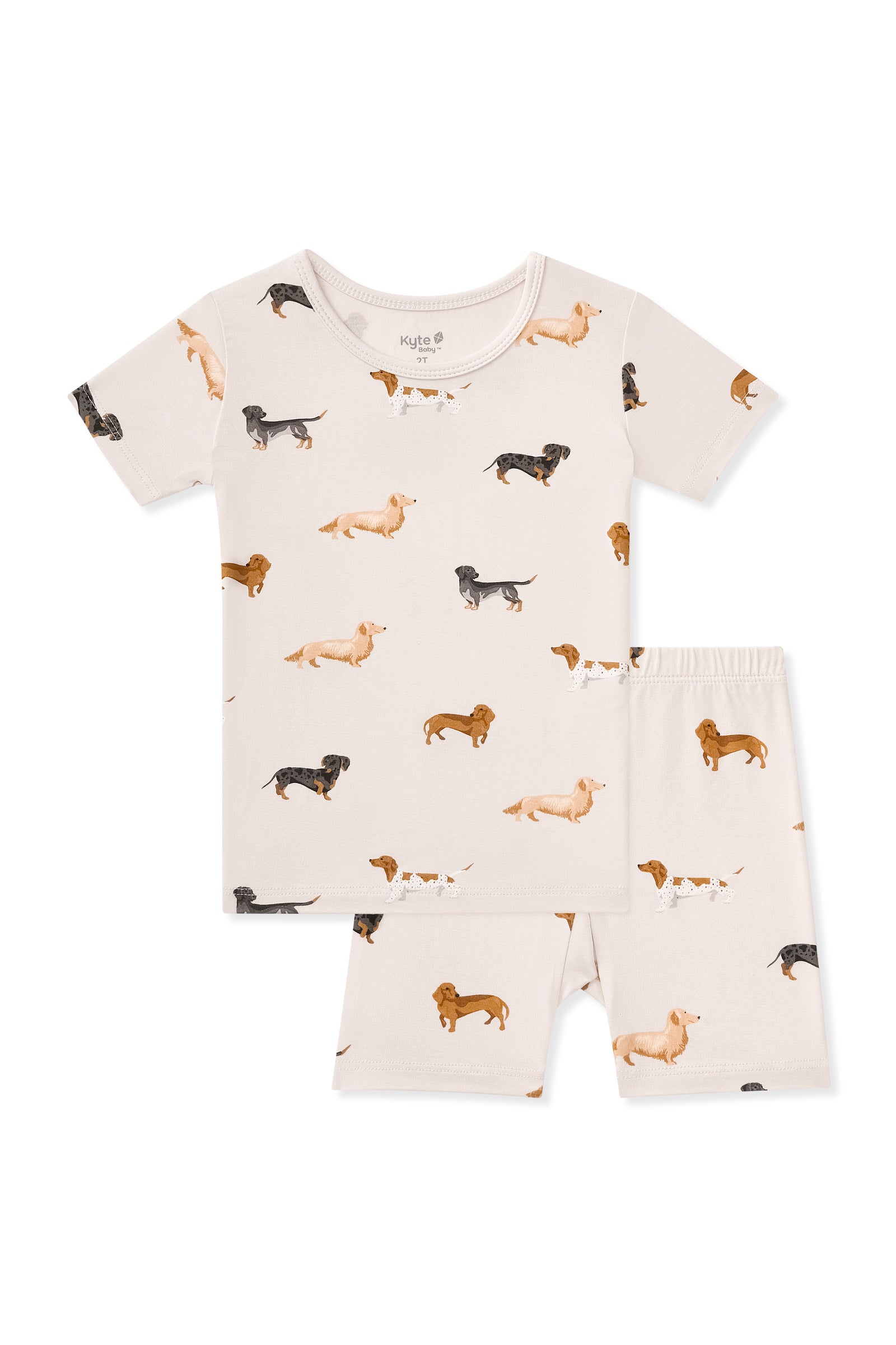 Short Sleeve Pajamas in Dachshund - Image 2