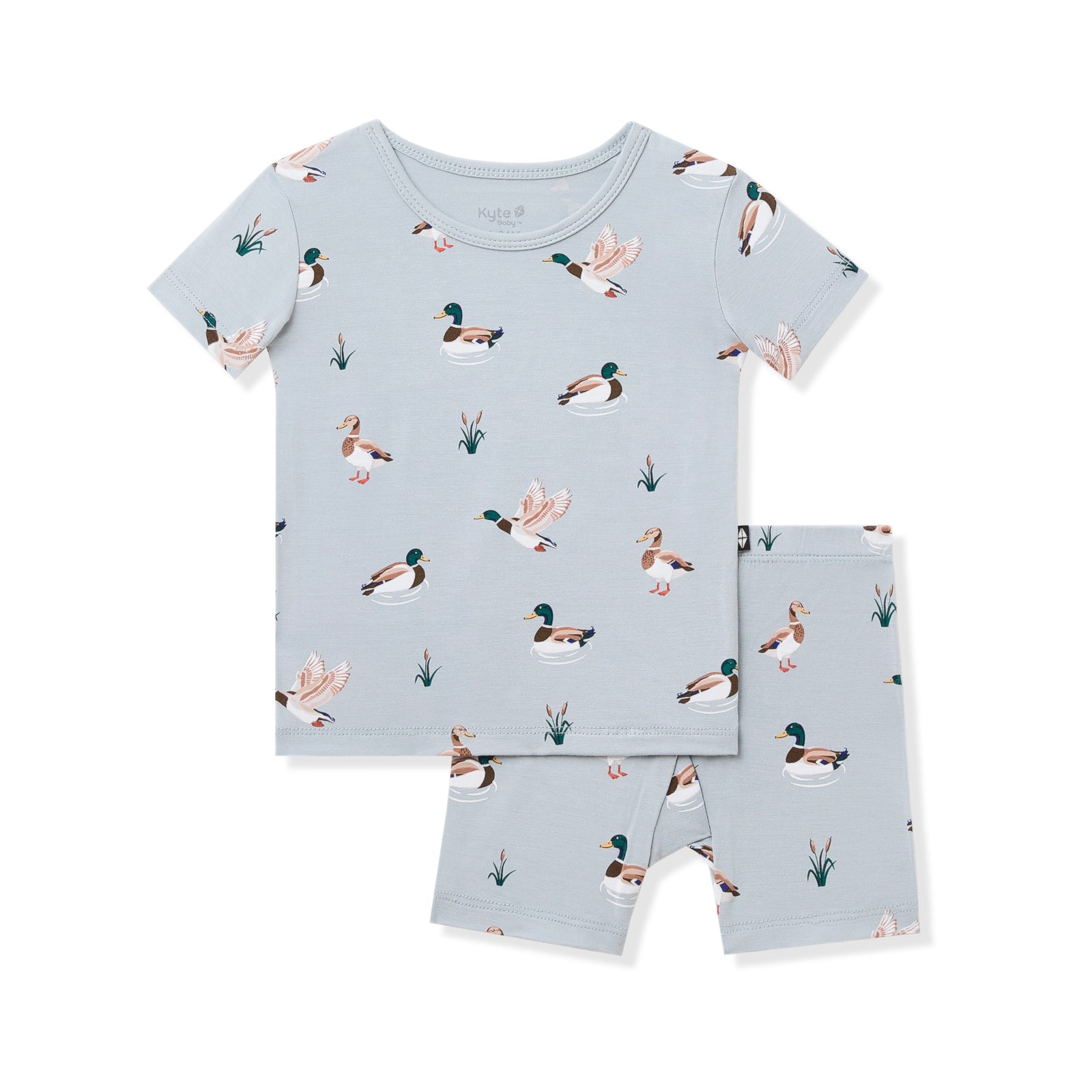 Short Sleeve Pajamas in Mallard Duck - Image 2