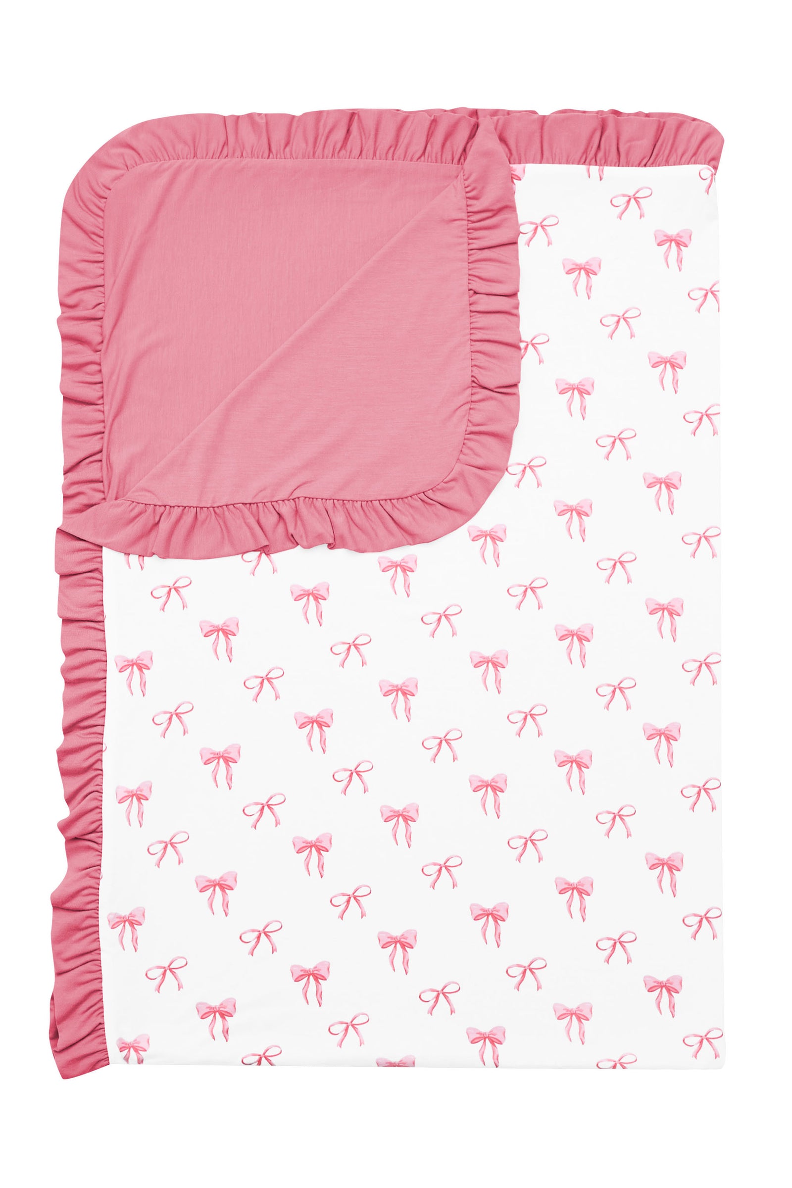 Ruffle Toddler Blanket in Bow 0.5 - Image 2