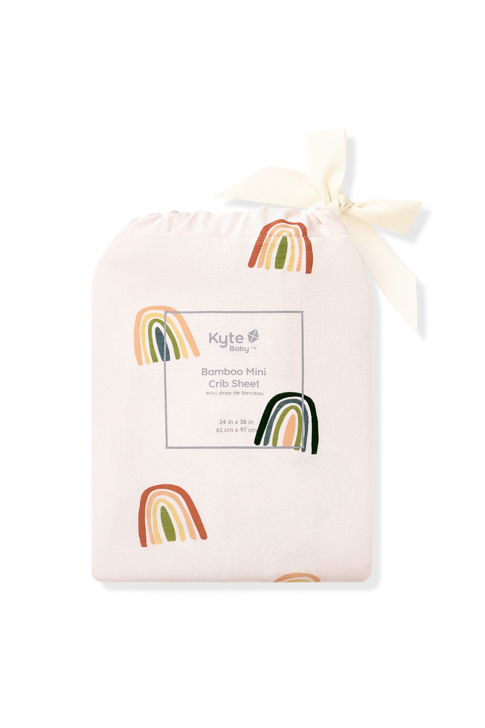 Mini Crib Sheet in Retro Rainbow - Image 4