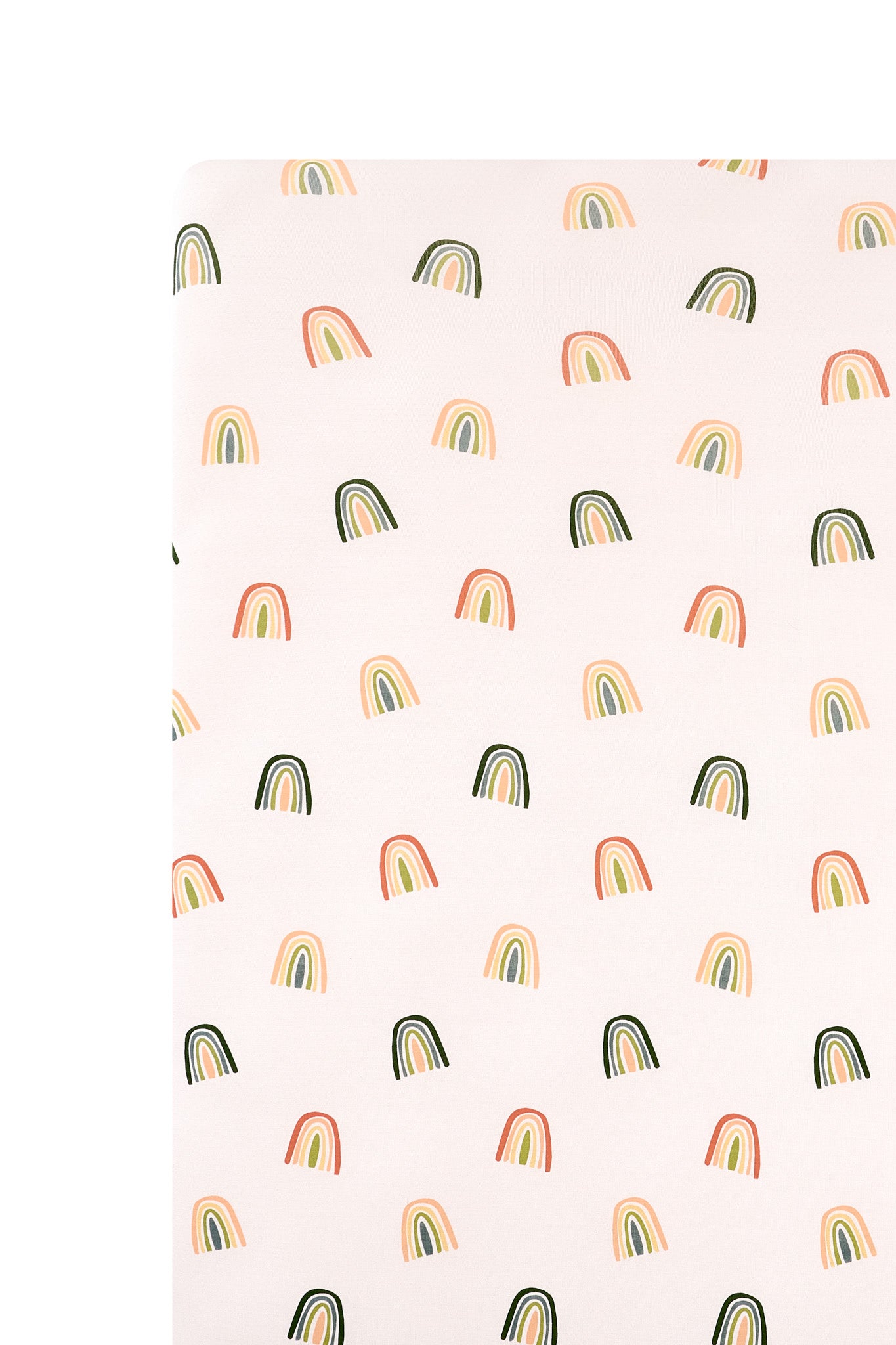 Mini Crib Sheet in Retro Rainbow - Image 3